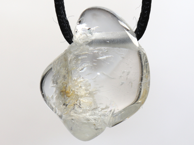 Preview: goshenite with cord or silver 925