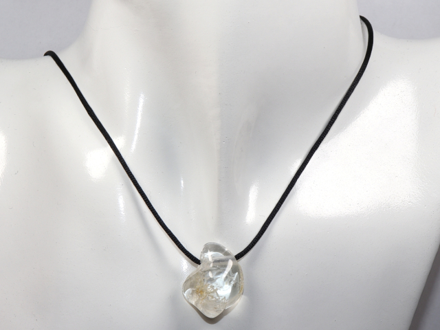 Preview: goshenite with cord or silver 925