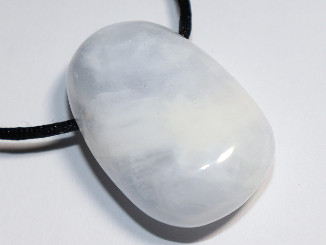 blue calcite with cord or silver 925