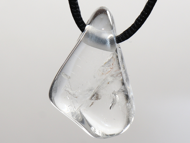Preview: goshenite with cord or silver 925