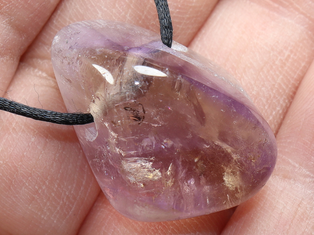 Ametrin mit Band oder Silber 925