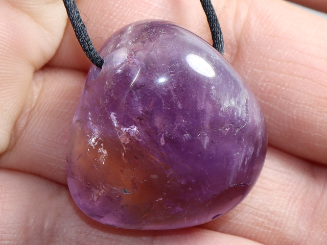 Ametrin mit Band oder Silber 925