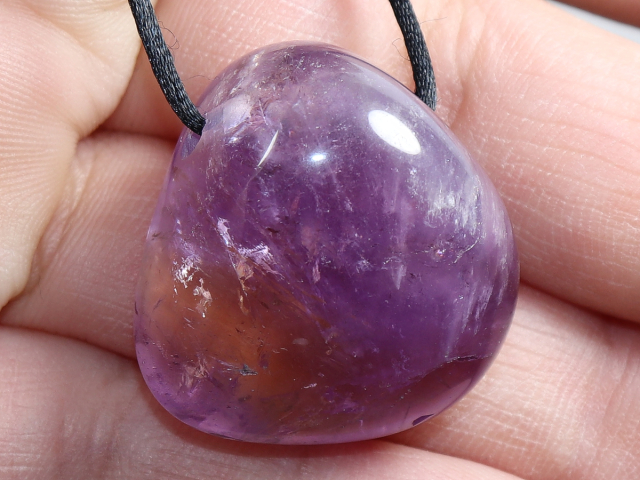 Ametrin mit Band oder Silber 925