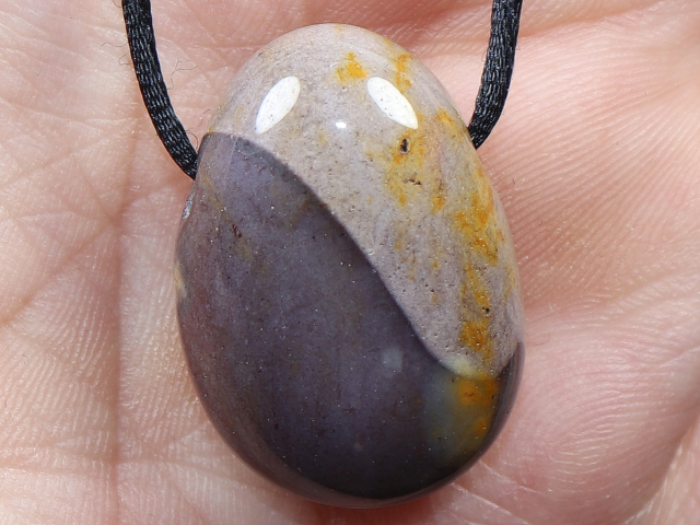 mookaite with cord or silver 925
