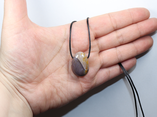 mookaite with cord or silver 925
