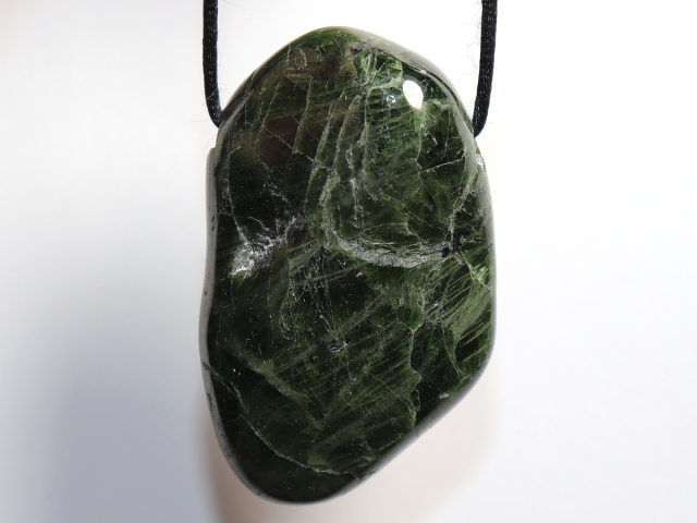 Chromdiopsid mit Band oder Silber 925