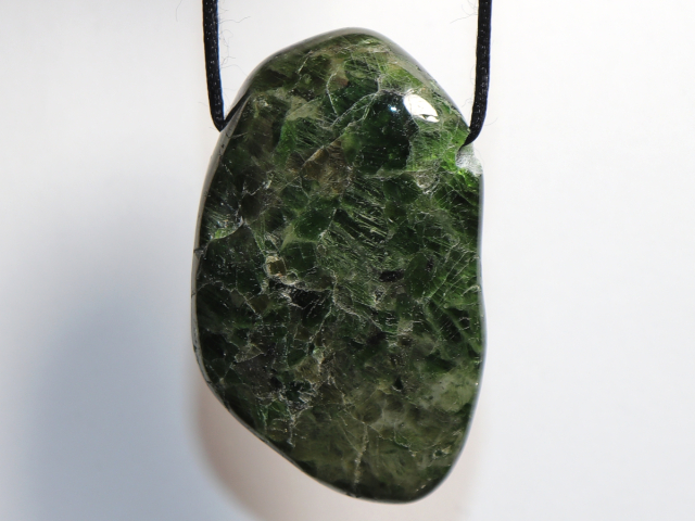 Preview: Chromdiopsid mit Band oder Silber 925