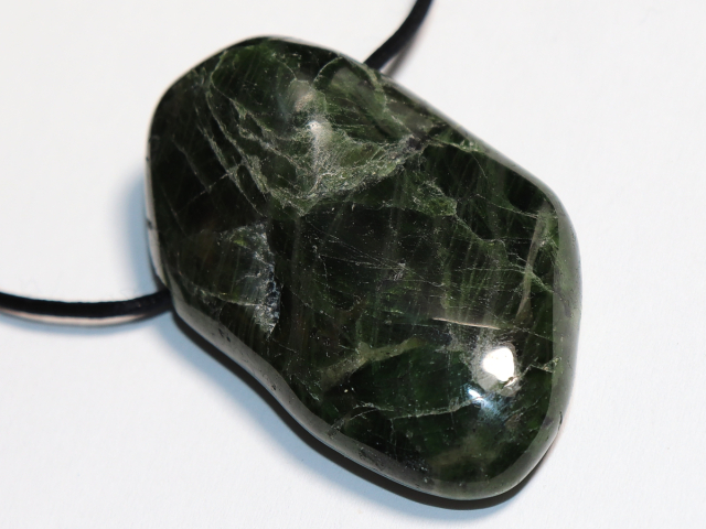 Preview: Chromdiopsid mit Band oder Silber 925