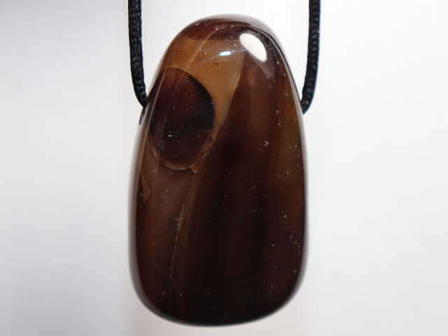 Preview: black agate with cord or silver 925