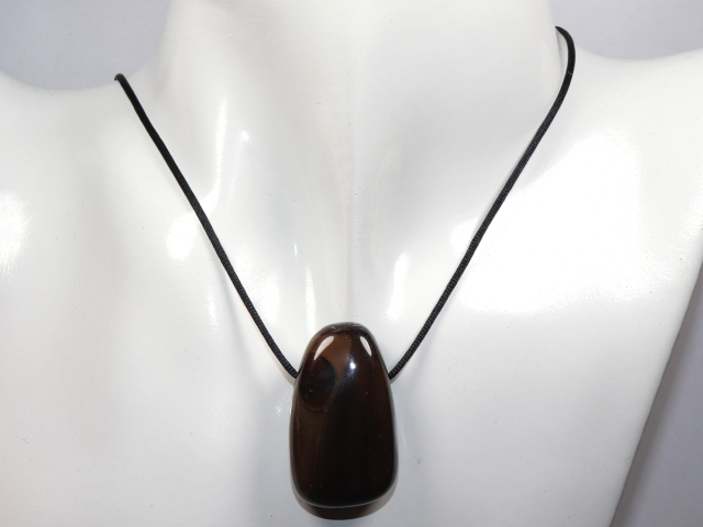 Preview: black agate with cord or silver 925