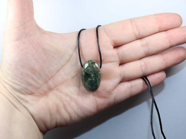diopside with cord or silver 925