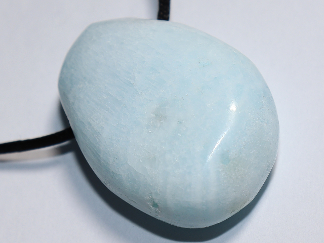 Preview: blauer Aragonit mit Band oder Silber 925