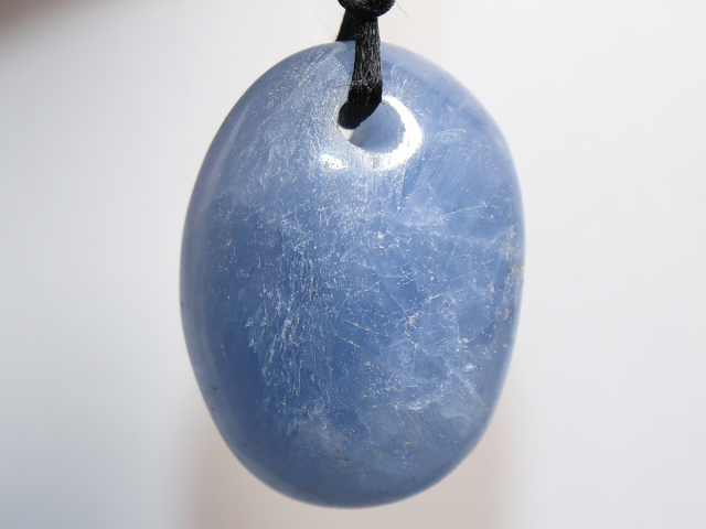 blue calcite with cord