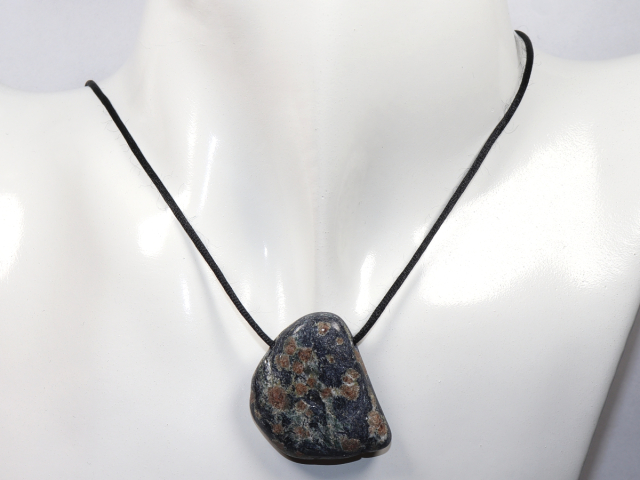 Preview: Glaukophan mit Band oder Silber 925