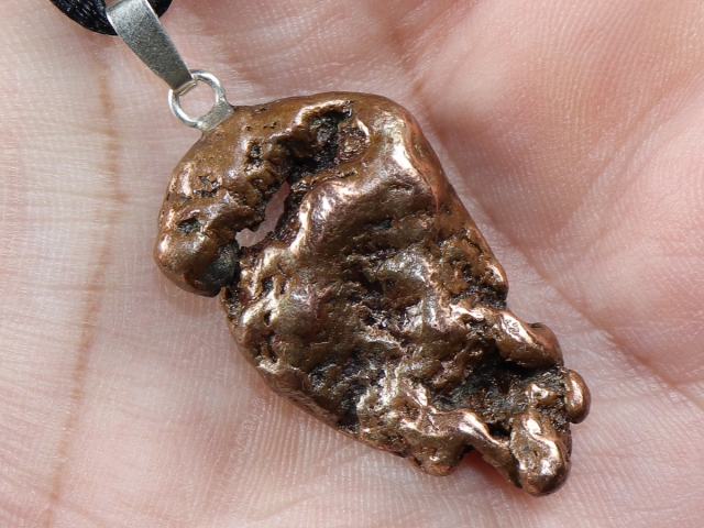 copper with cord or silver 925