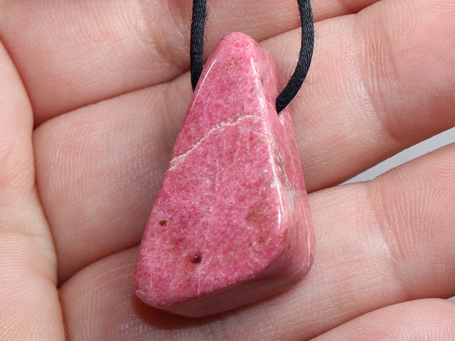 thulite with cord or silver 925