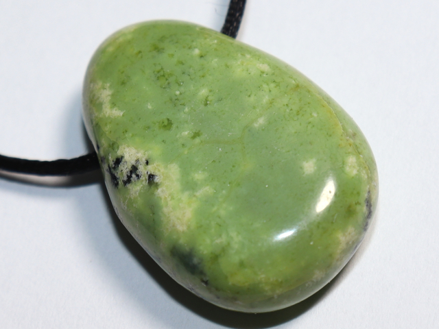 chrysoprase with cord or silver 925