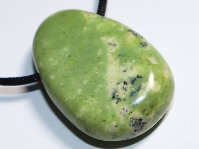 chrysoprase with cord or silver 925