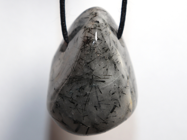 Preview: tourmaline quartz with cord or silver 925
