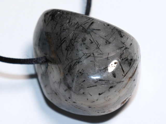 tourmaline quartz with cord or silver 925