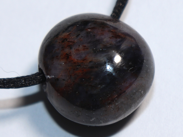 ruby in sapphire with cord or silver 925