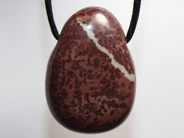 porcellanite with cord or silver 925