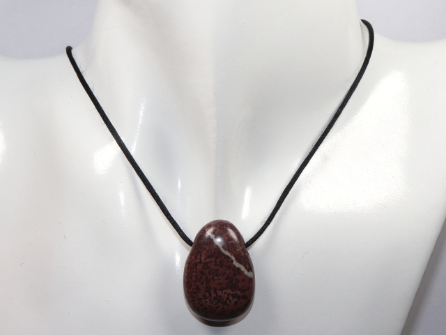 Preview: porcellanite with cord or silver 925