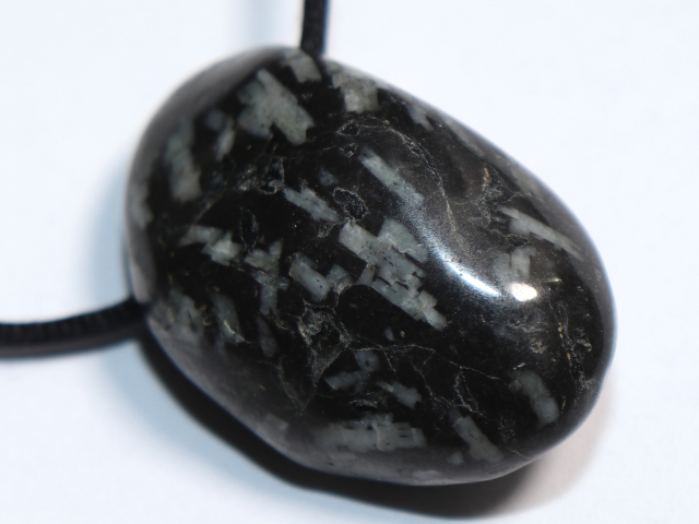 chrysanthemum stone with cord or silver 925