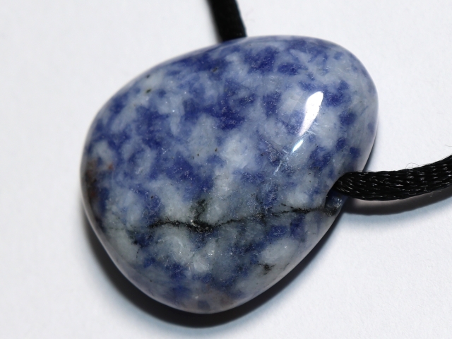 sodalite with cord or silver 925