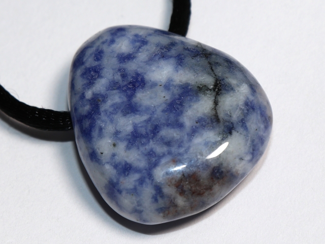 sodalite with cord or silver 925