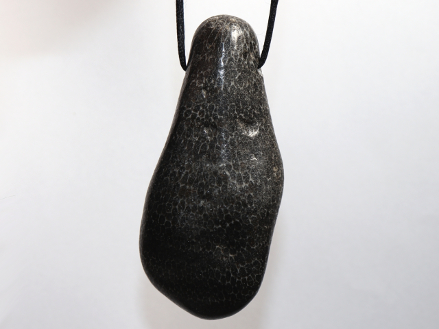 Preview: black coral with cord or silver 925