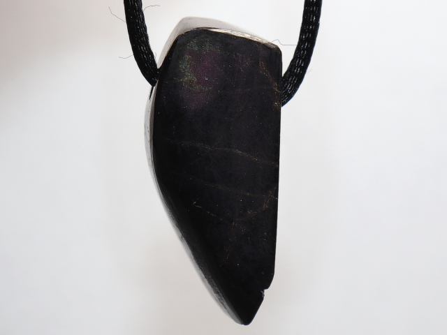 Preview: purpurite with cord or silver 925