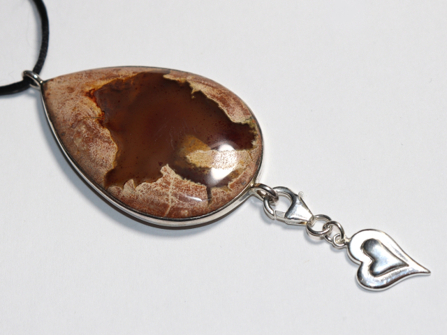 Amulettstein mit Band oder Silber 925