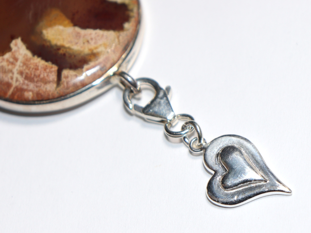 Amulettstein mit Band oder Silber 925