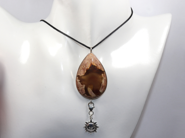 Amulettstein mit Band oder Silber 925