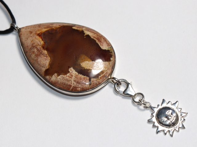 Amulettstein mit Band oder Silber 925