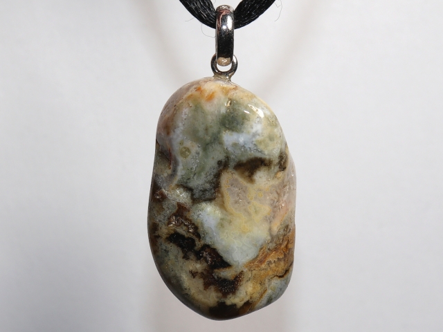 Ozeanjaspis mit Band oder Silber 925