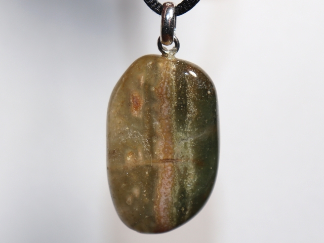 ocean jasper with cord or silver 925