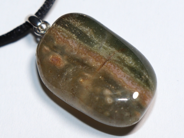 ocean jasper with cord or silver 925