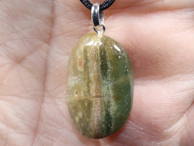 Ozeanjaspis mit Band oder Silber 925