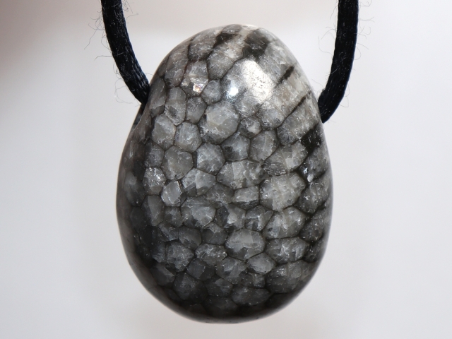 gray coral with cord or silver 925