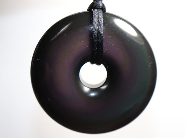 Preview: rainbow obsidian with cord