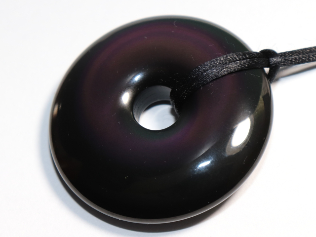 rainbow obsidian with cord
