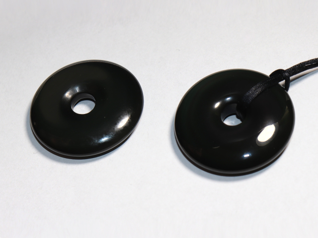 rainbow obsidian with cord