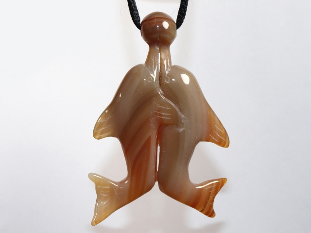 carnelian with nylon cord