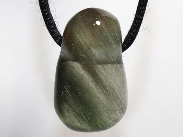 Aktinolithquarz mit Band oder Silber 925