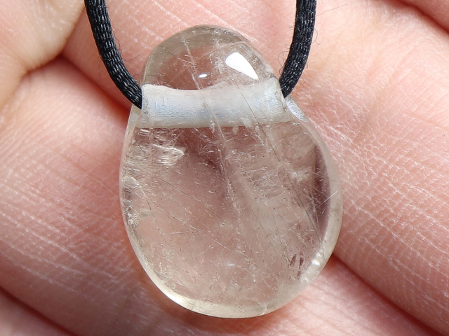 Aktinolithquarz mit Band oder Silber 925