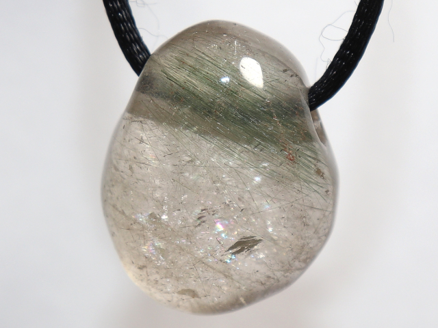 actinolite quartz with cord or silver 925