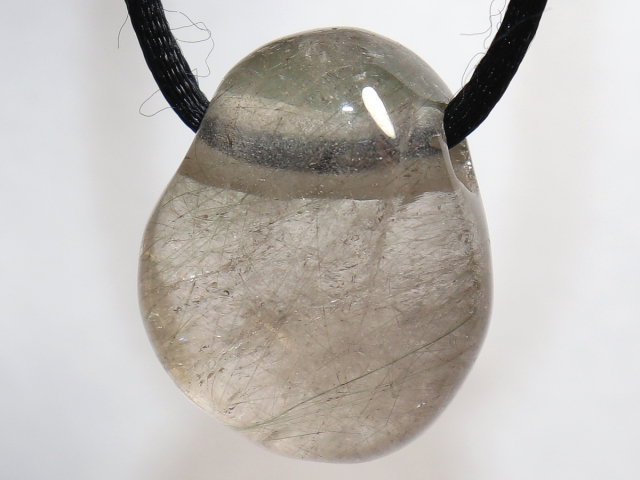 Preview: actinolite quartz with cord or silver 925