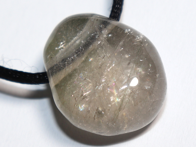 actinolite quartz with cord or silver 925